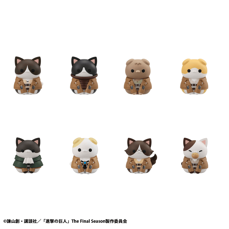 MEGA CAT PROJECT Attack on Titan Attack on Tinyan Gathering Scout Regiment danyan! (Repeat) - 1 PC (8pc per box)