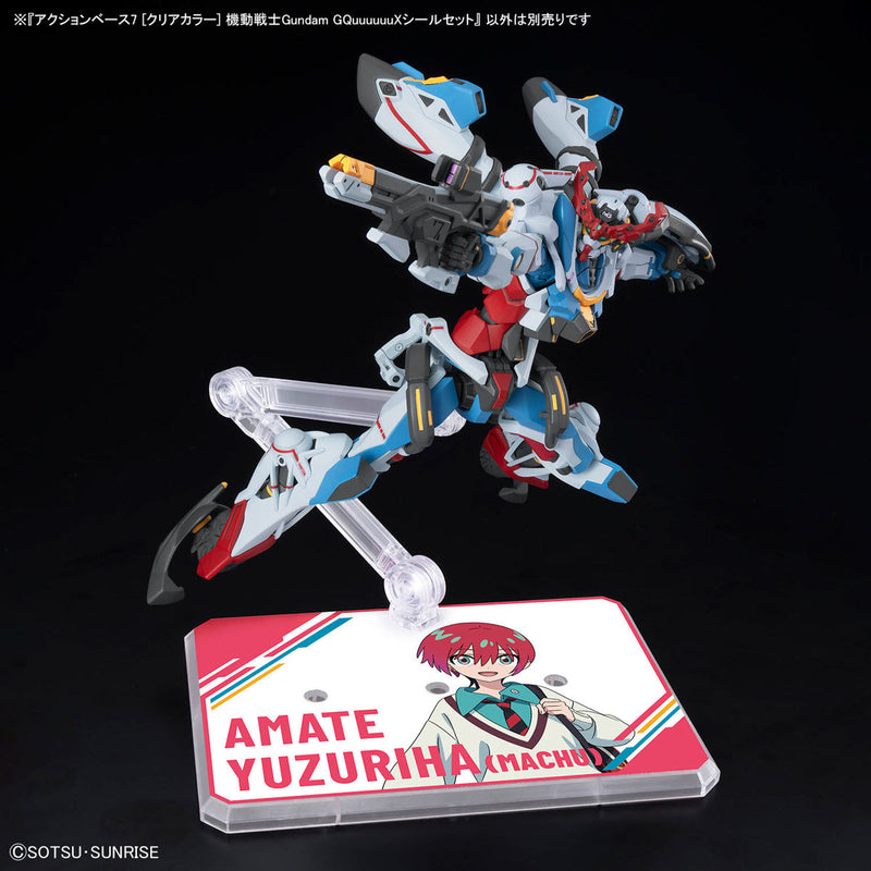 ACTION BASE 7 ［CLEAR COLOR］ Mobile Suit Gundam GQuuuuuuX STICKERS SET